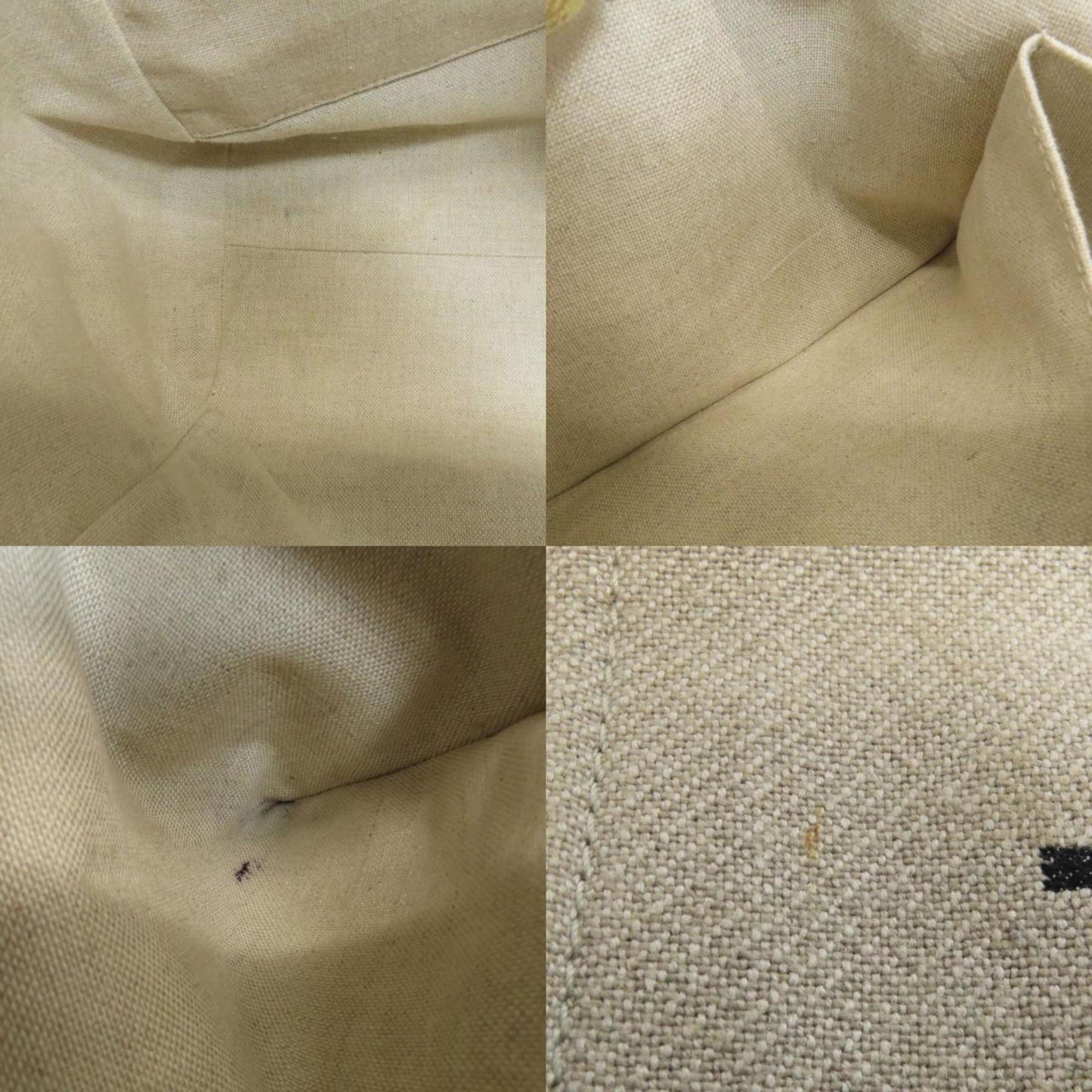 Chanel Sac Deauville en toile beige