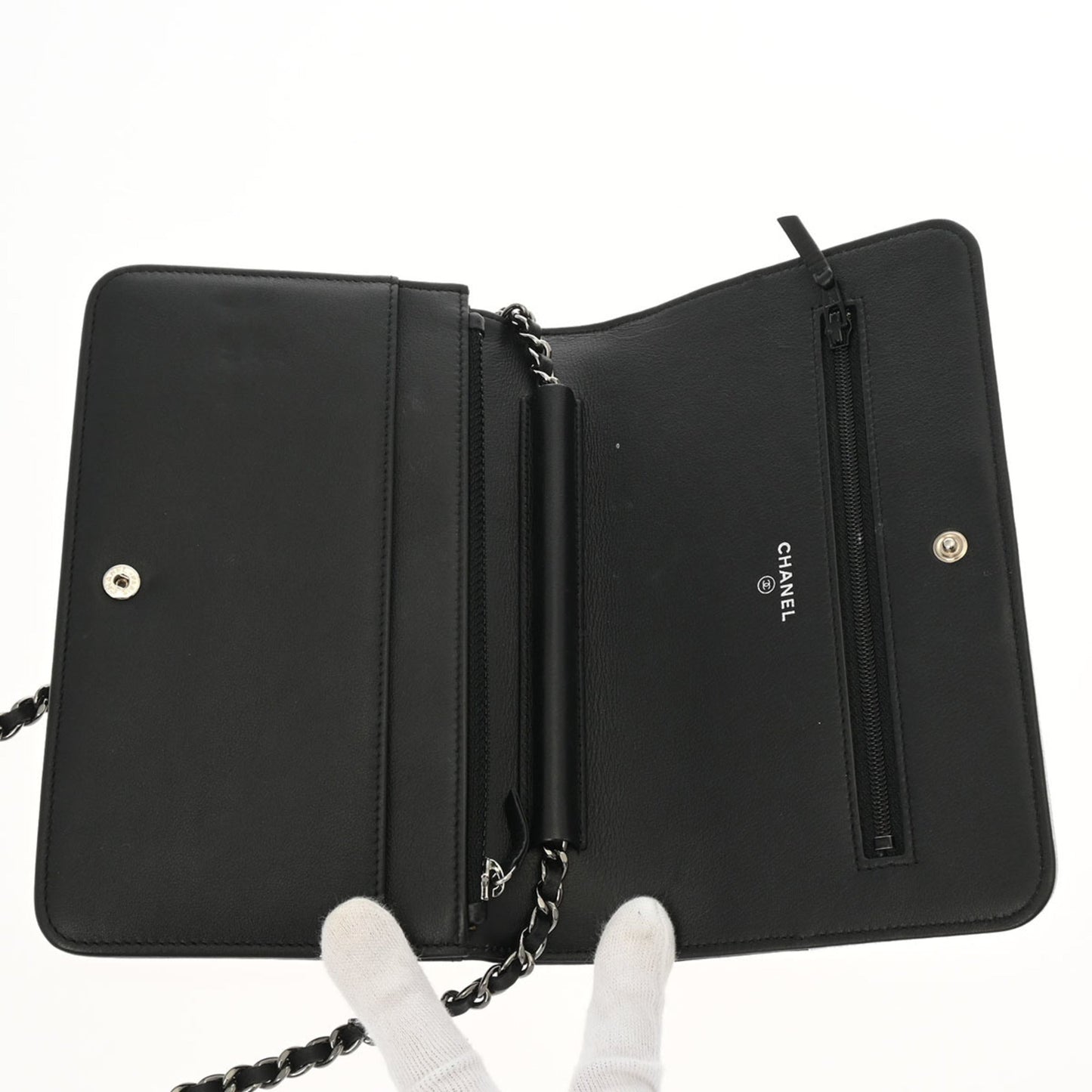 Chanel Sac Boy en cuir noir