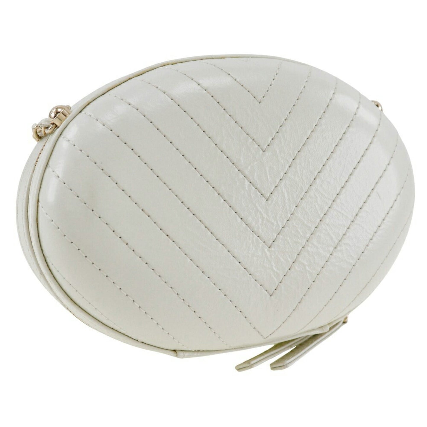 Chanel Sac La Pausa en cuir blanc