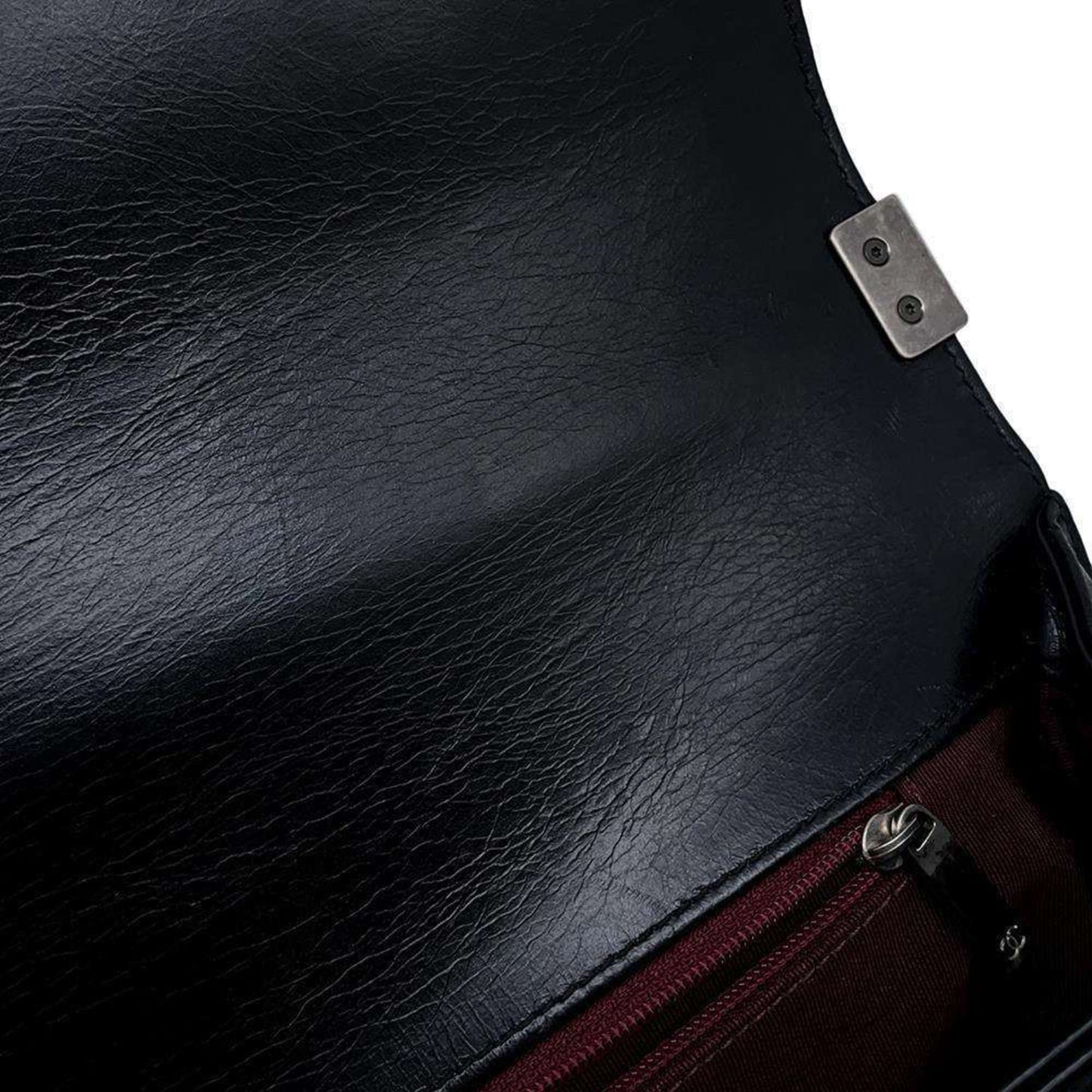 Chanel Sac Boy en cuir noir