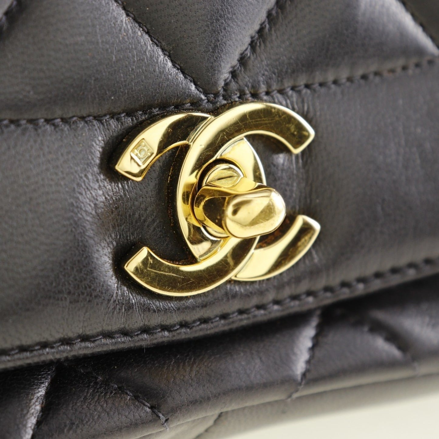 Chanel Sac Diana en cuir noir
