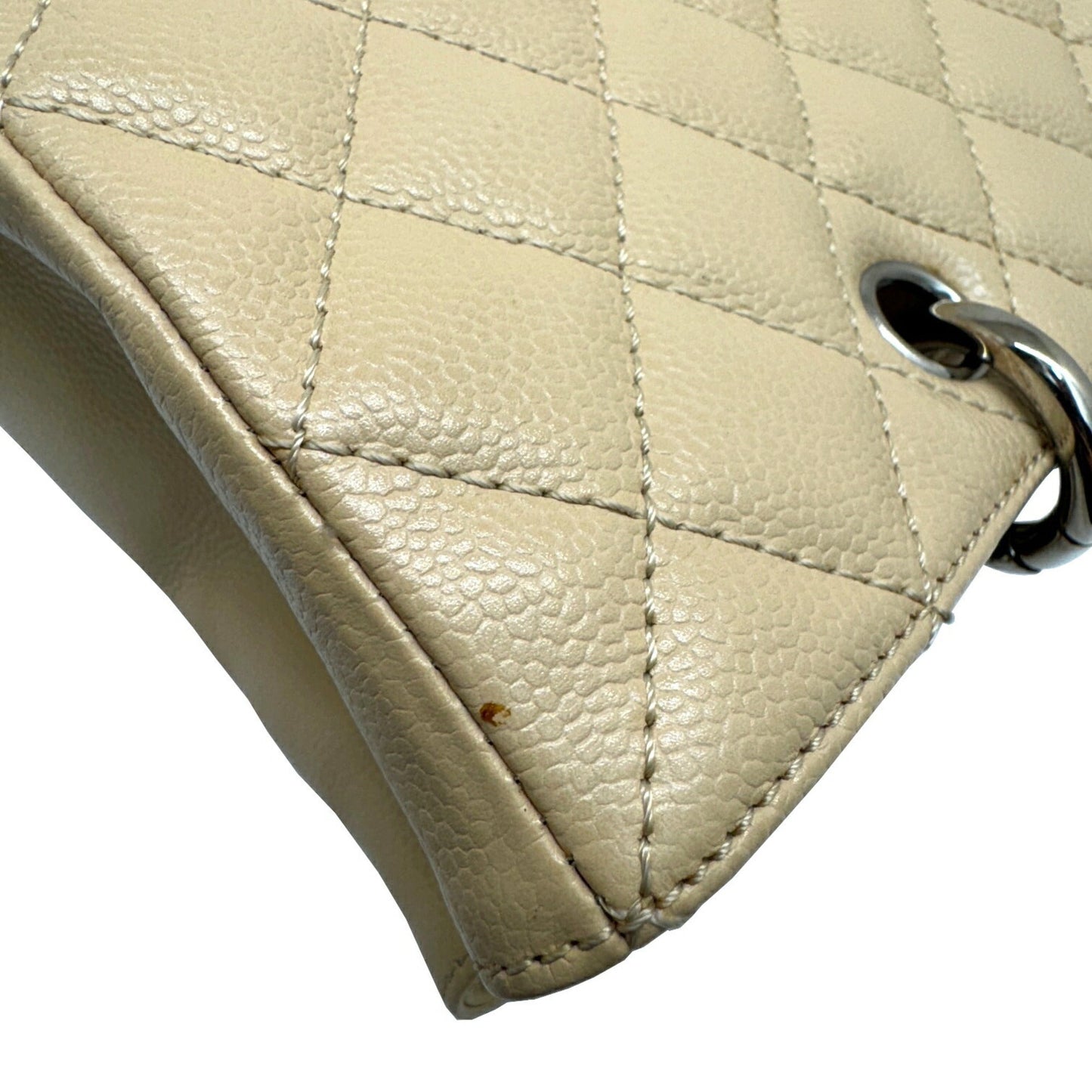 Chanel Sac GST en cuir caviar beige