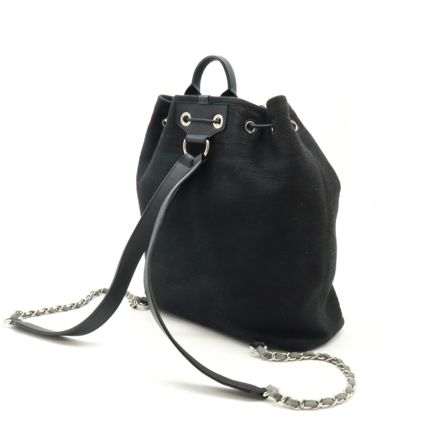 Chanel Sac Deauville en toile beige