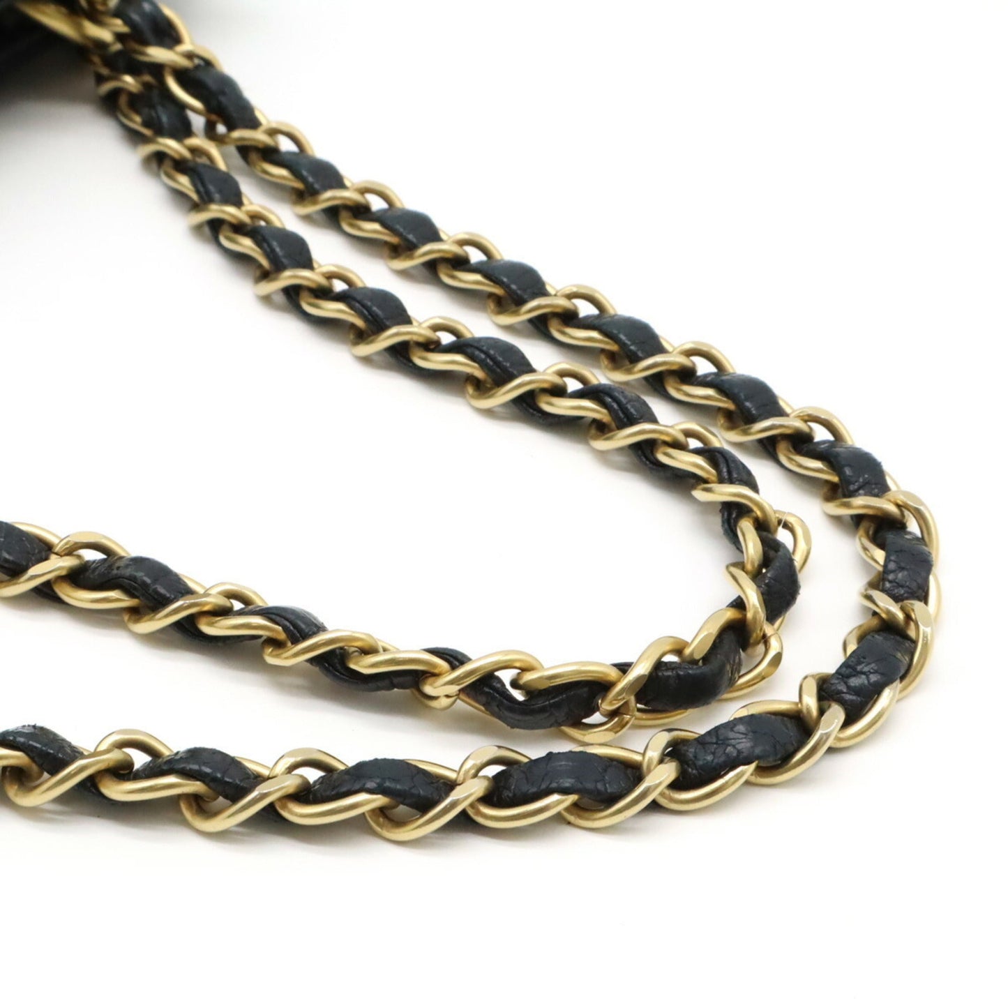 Chanel Sac Chain Tote en coton noir