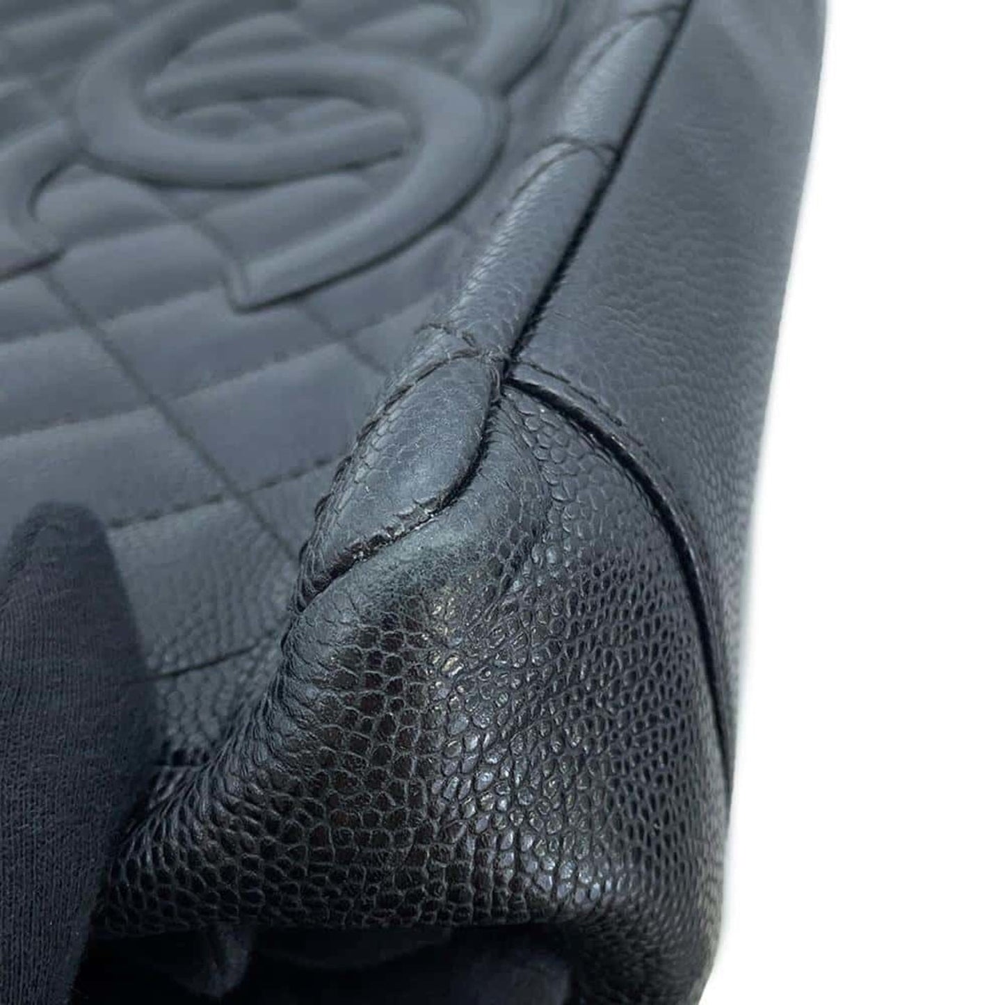 Chanel Sac GST en cuir caviar noir