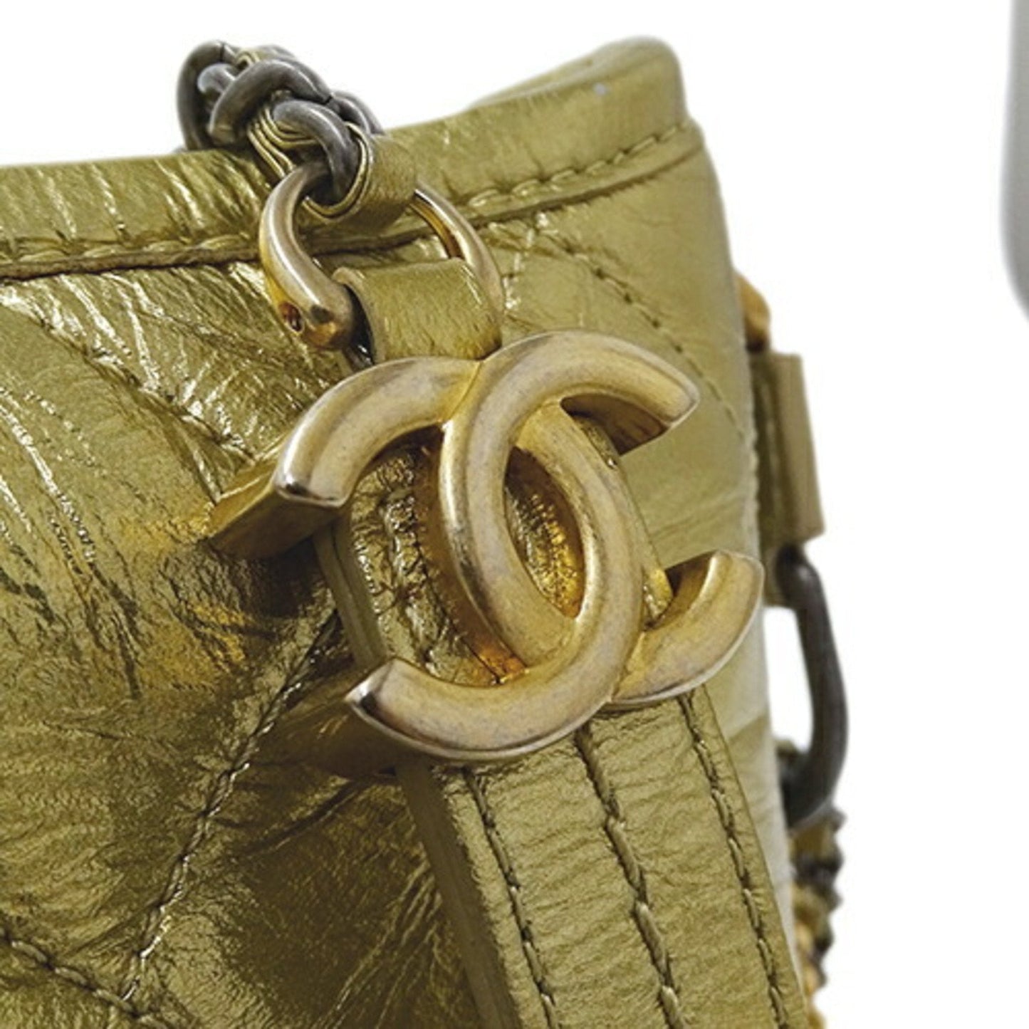 Chanel Sac Gabrielle en cuir dor