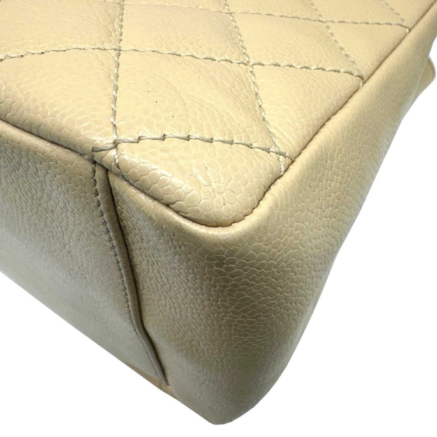 Chanel Sac GST en cuir caviar beige