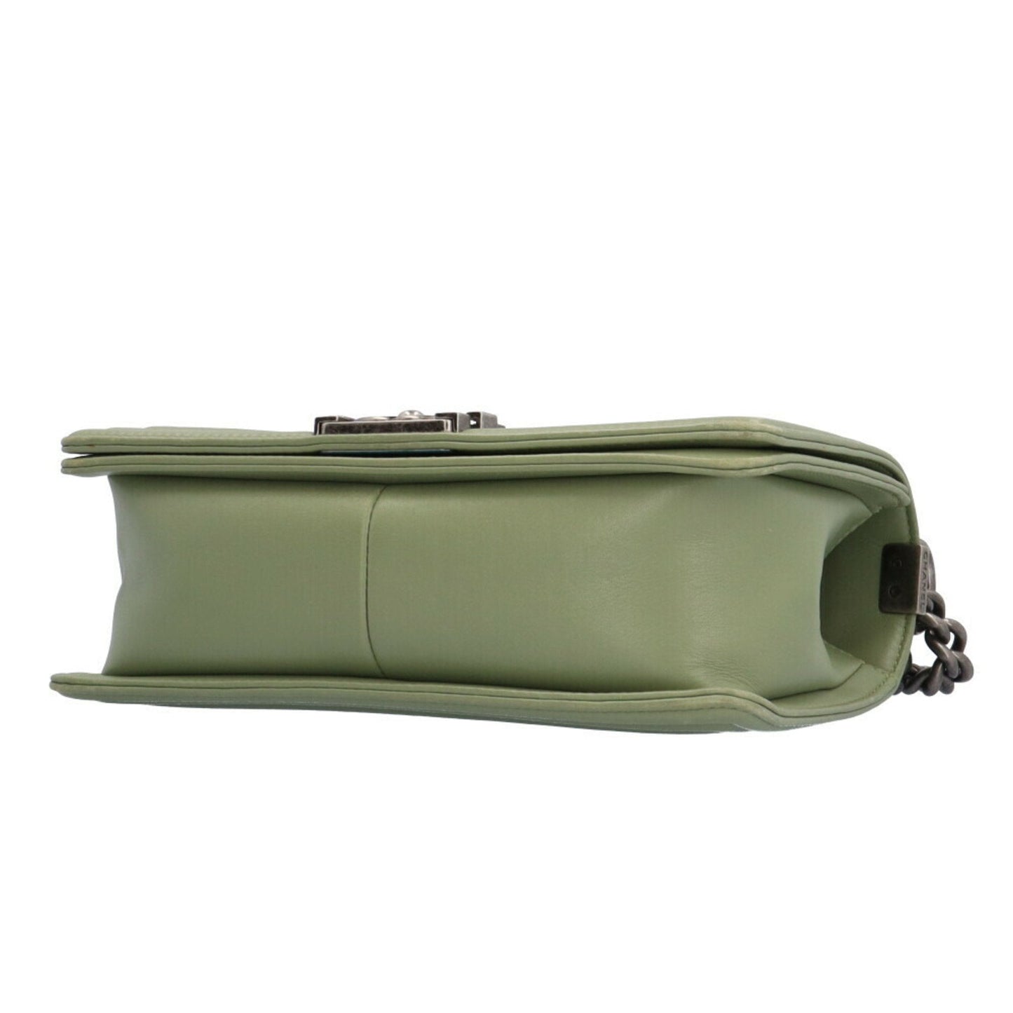 Chanel Sac Boy en cuir vert