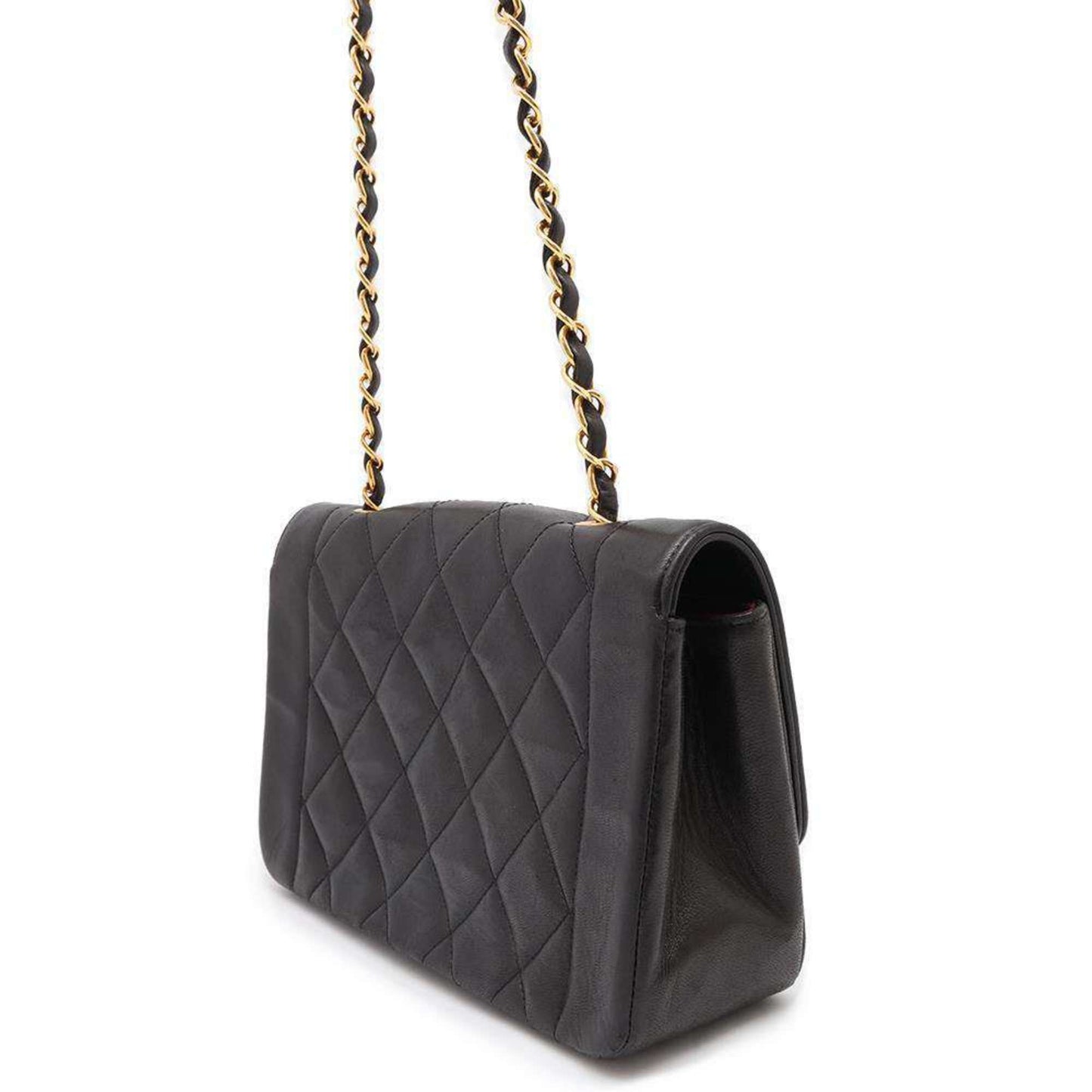 Chanel Sac Diana en cuir noir