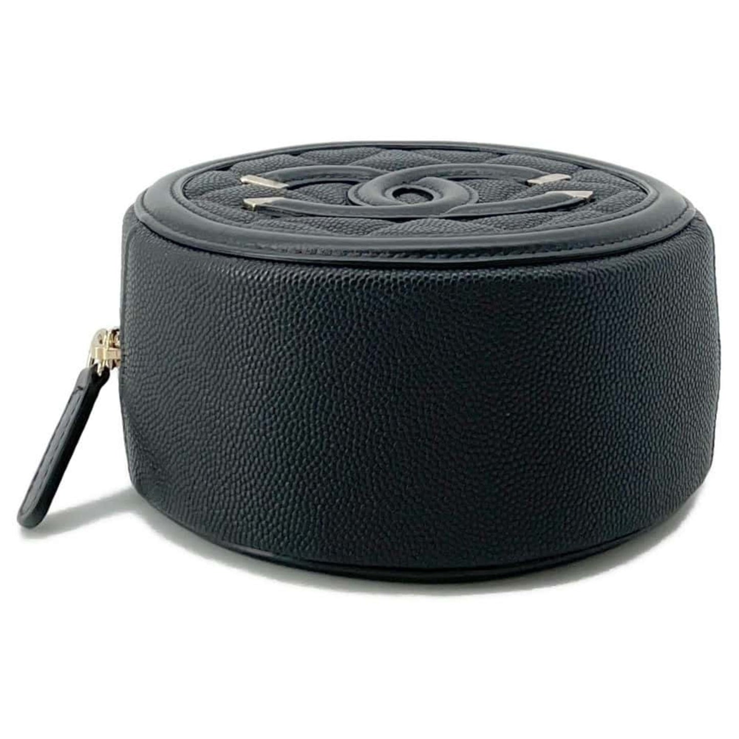 Chanel Sac Filigree en cuir caviar noir