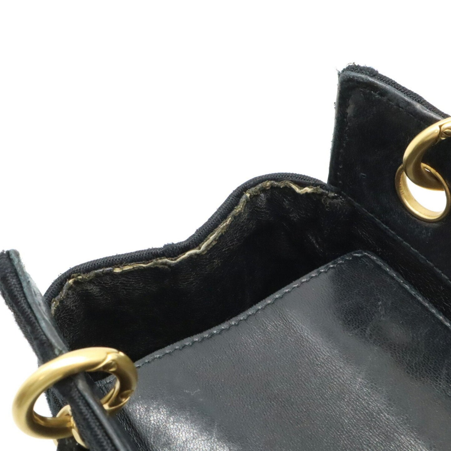 Chanel Sac Chain Tote en coton noir