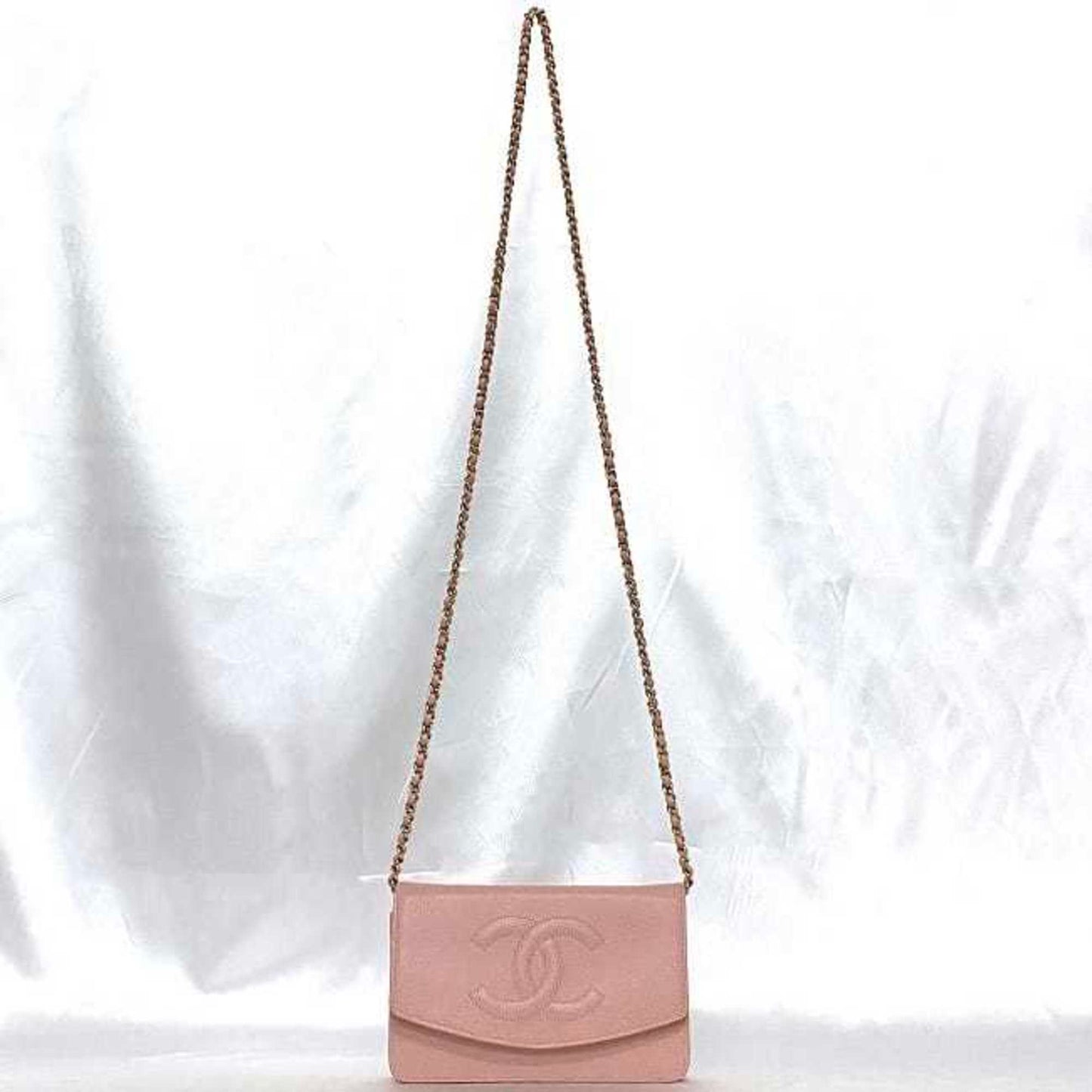 Chanel Sac Flap en cuir caviar rose