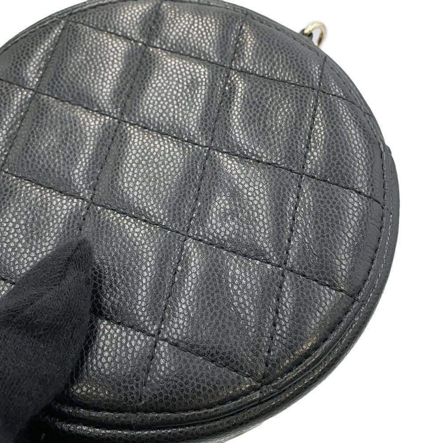 Chanel Sac Classic en cuir caviar noir