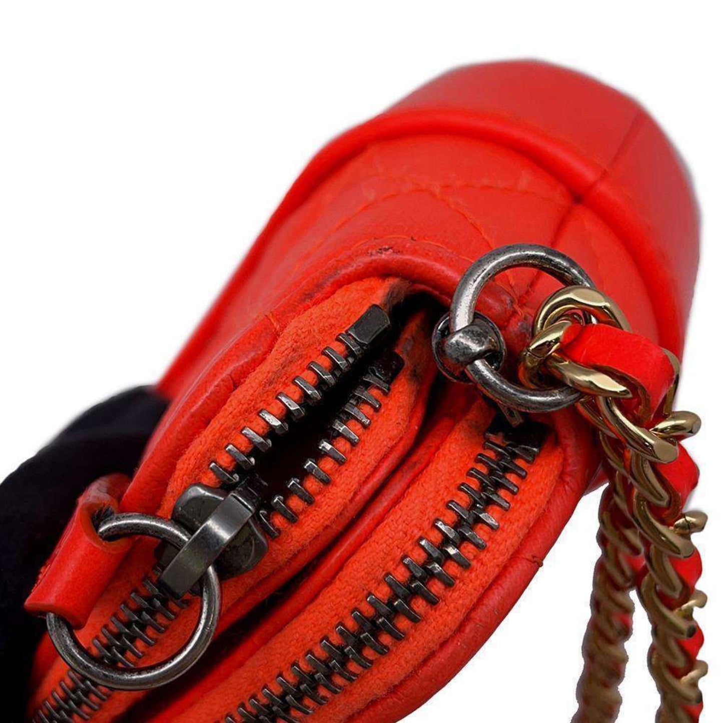 Chanel Sac Gabrielle en cuir orange