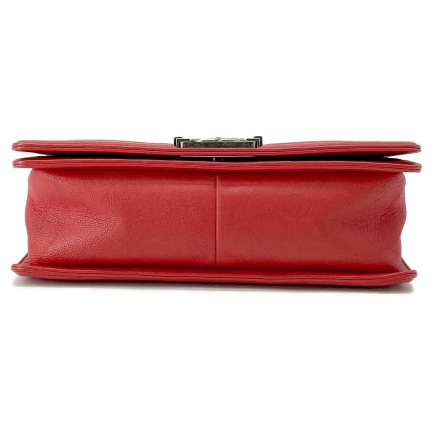 Chanel Sac Boy en cuir rouge