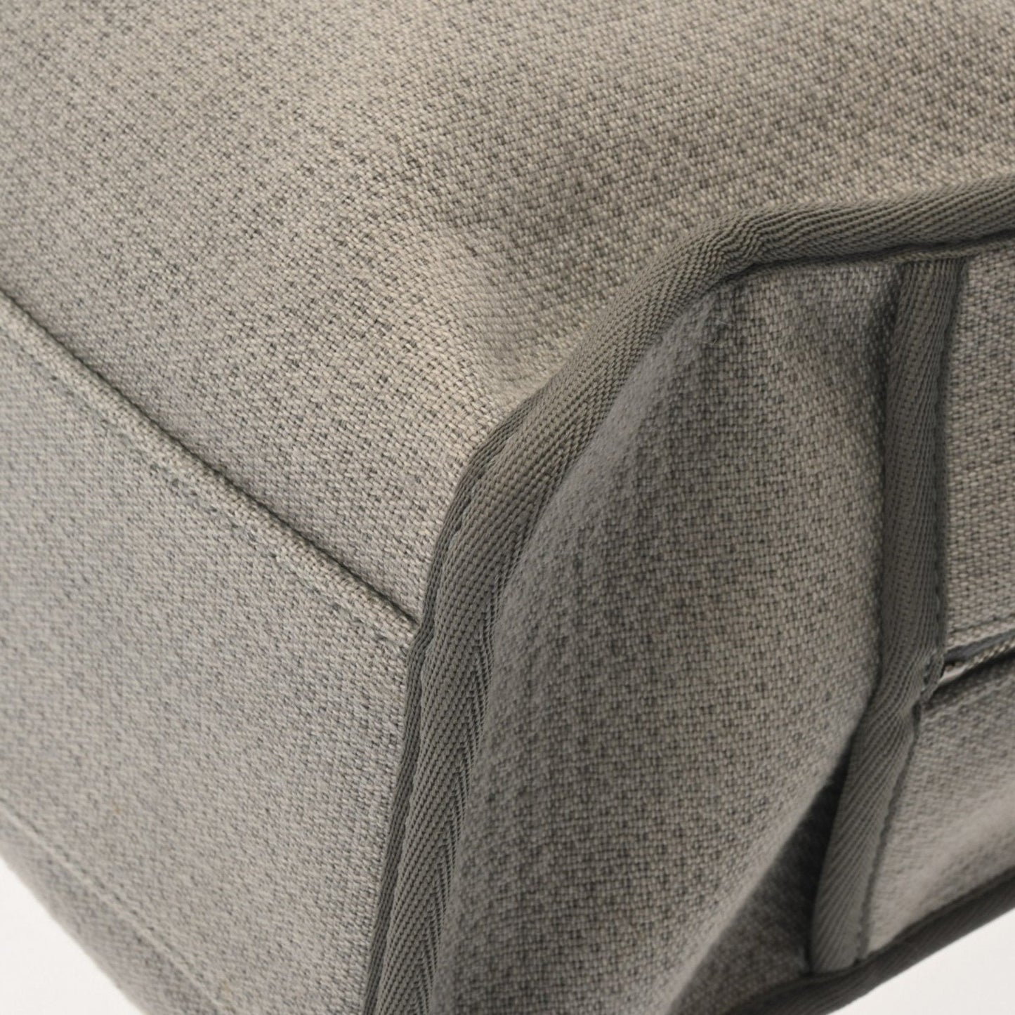 Chanel Sac Deauville en toile gris