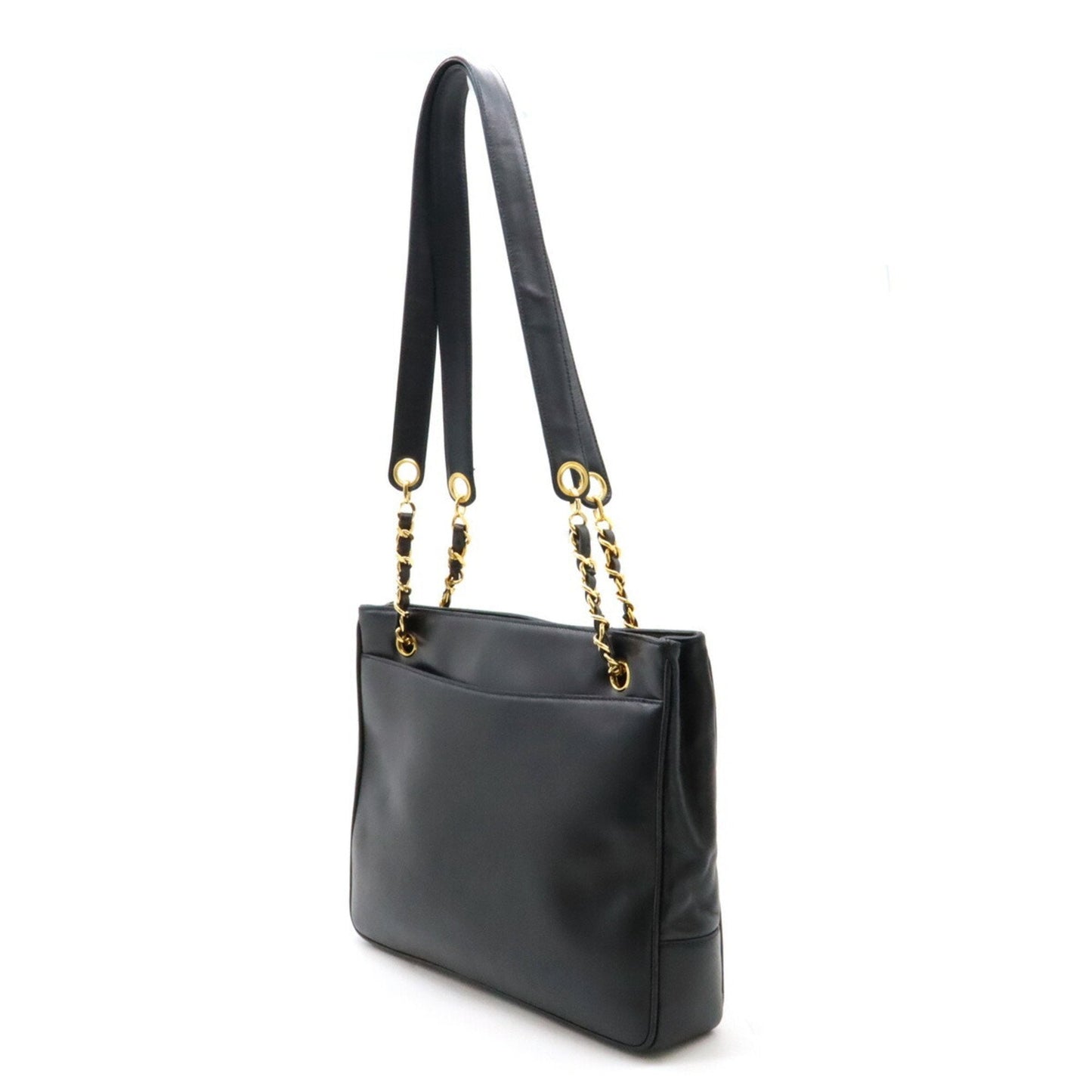 Chanel Sac Chain Tote en cuir noir