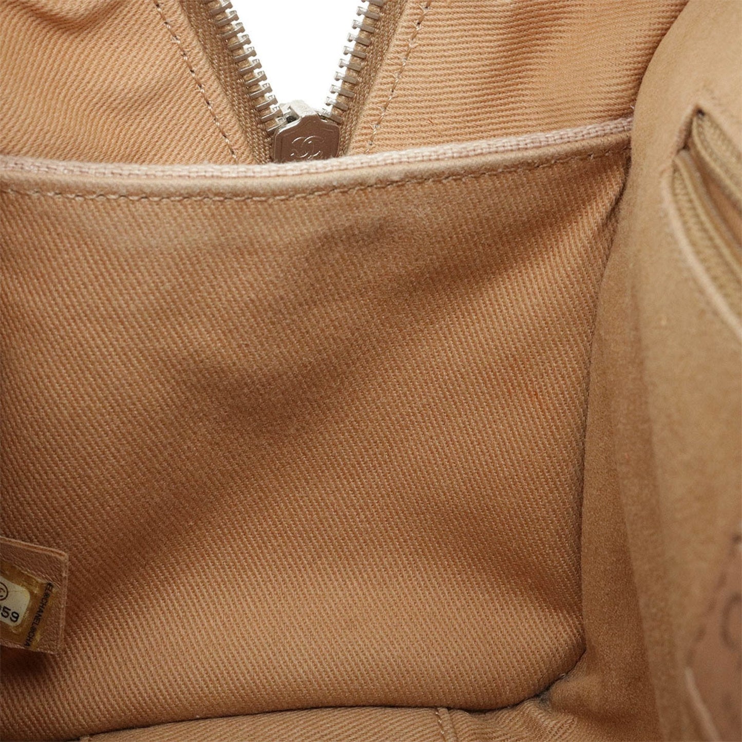 Chanel Sac Deauville en toile beige