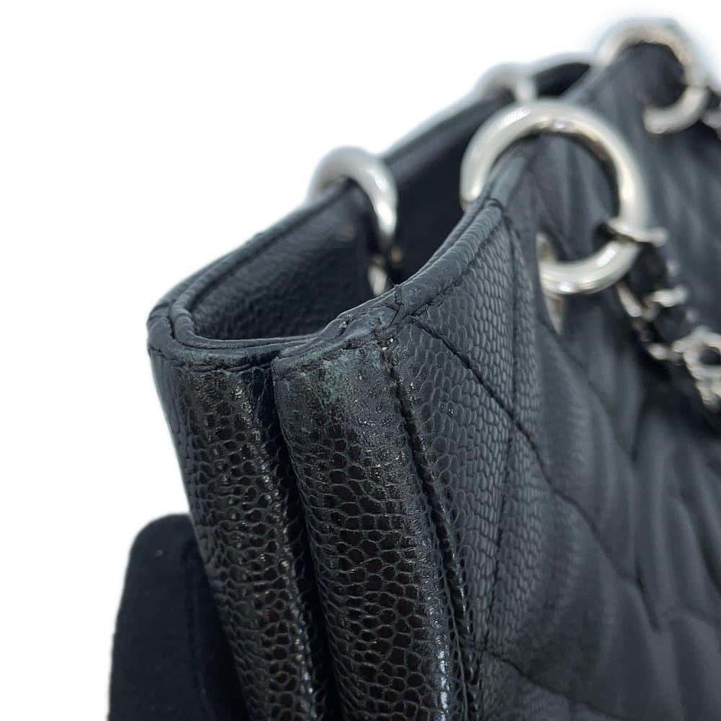 Chanel Sac GST en cuir caviar noir