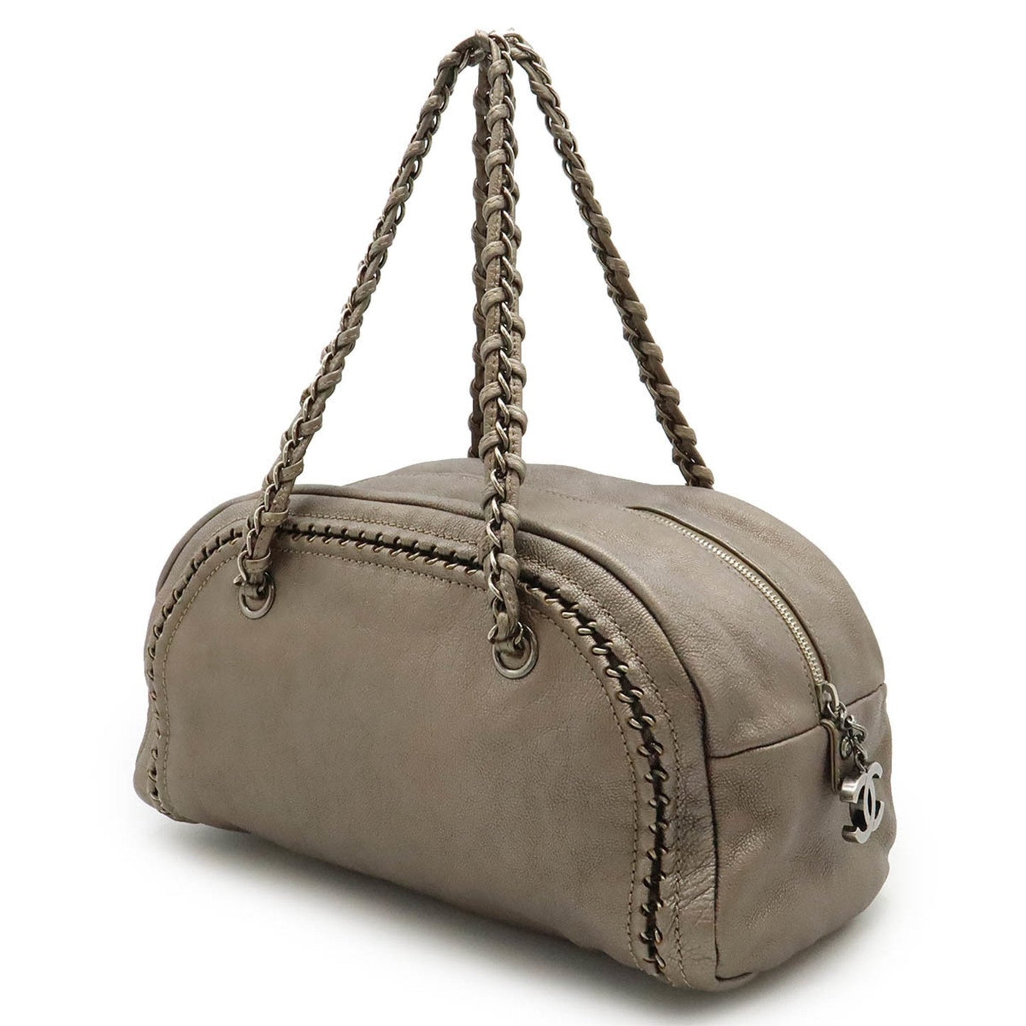 Chanel Sac Luxury Line en cuir dor