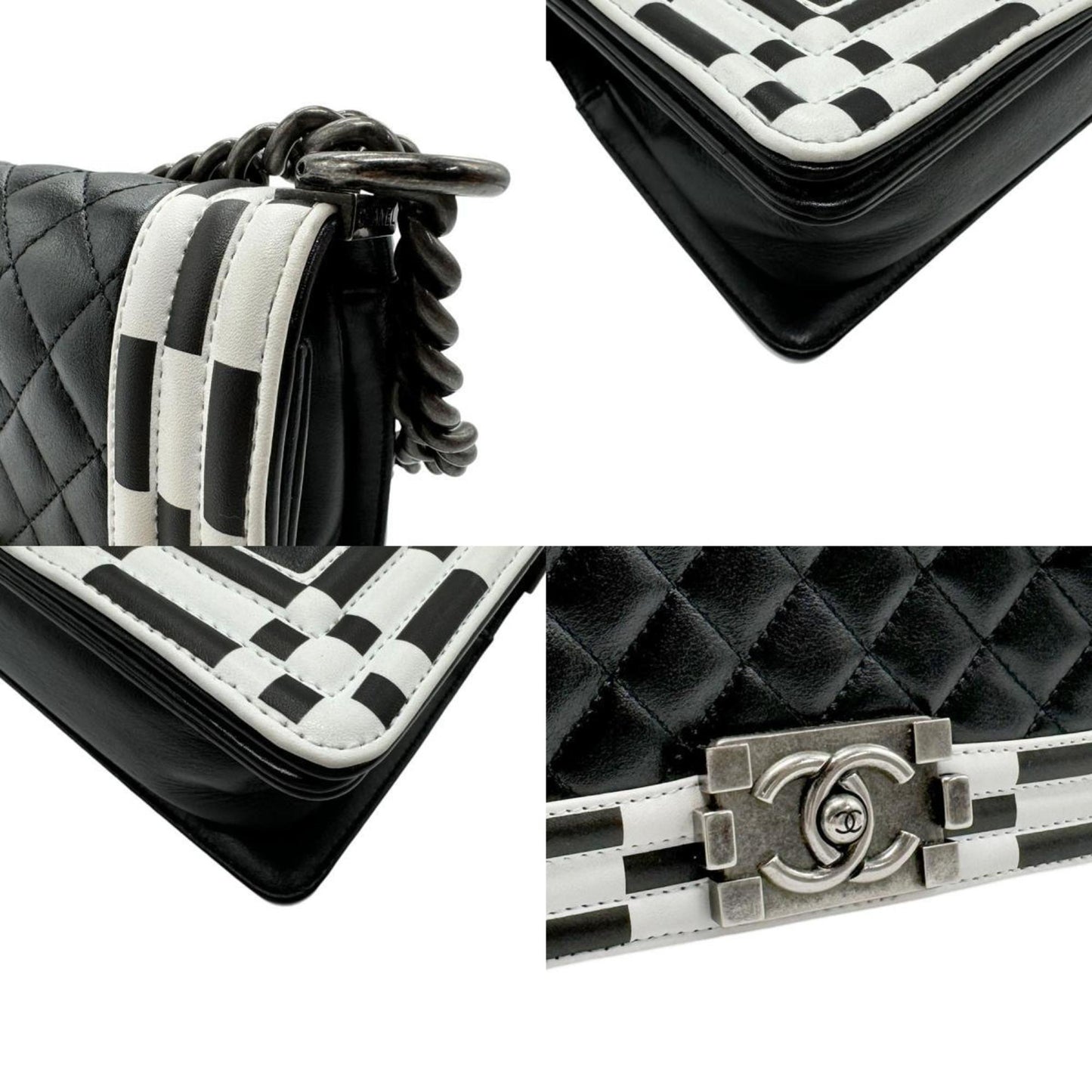 Chanel Sac Boy en cuir noir