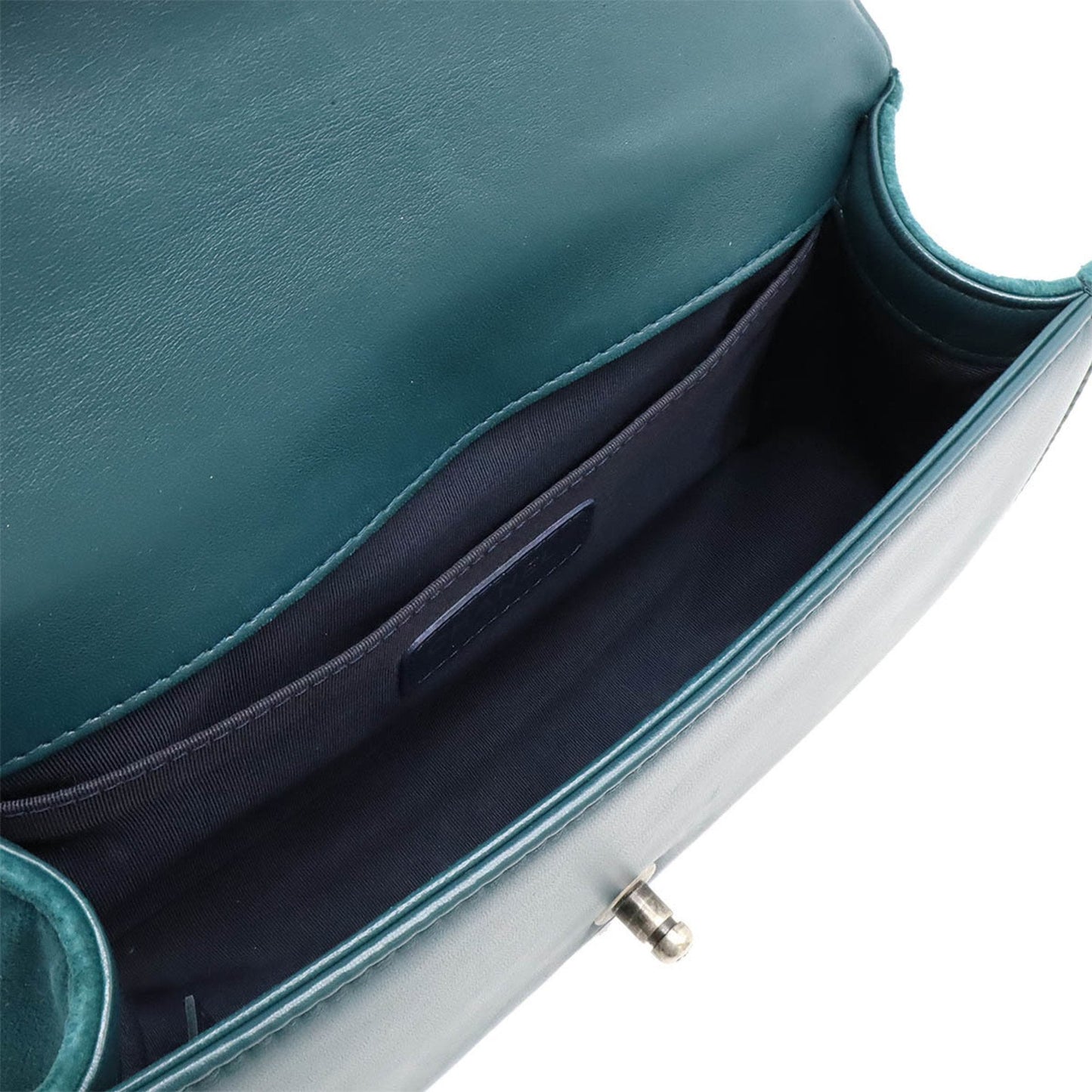 Chanel Sac Boy en tweed vert