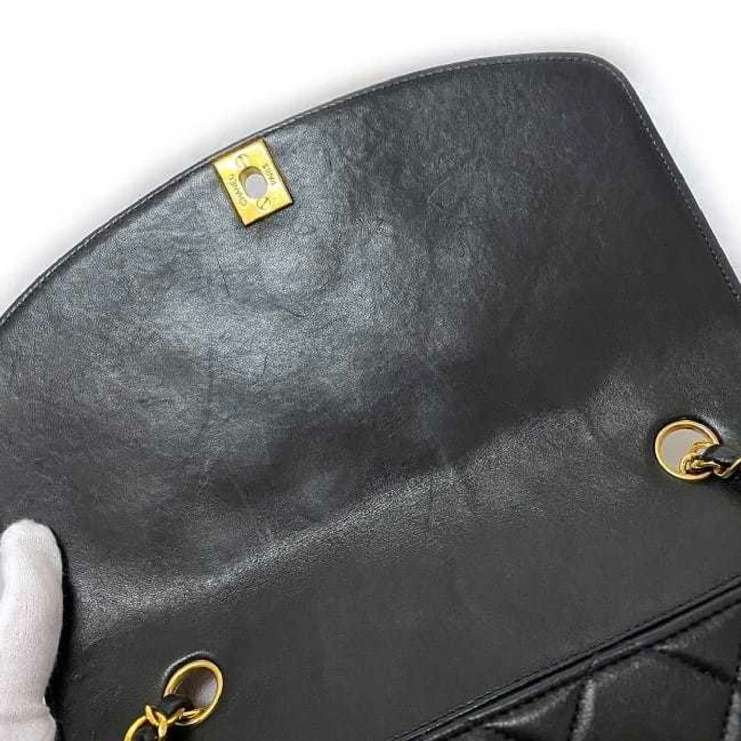 Chanel Sac Diana en cuir noir