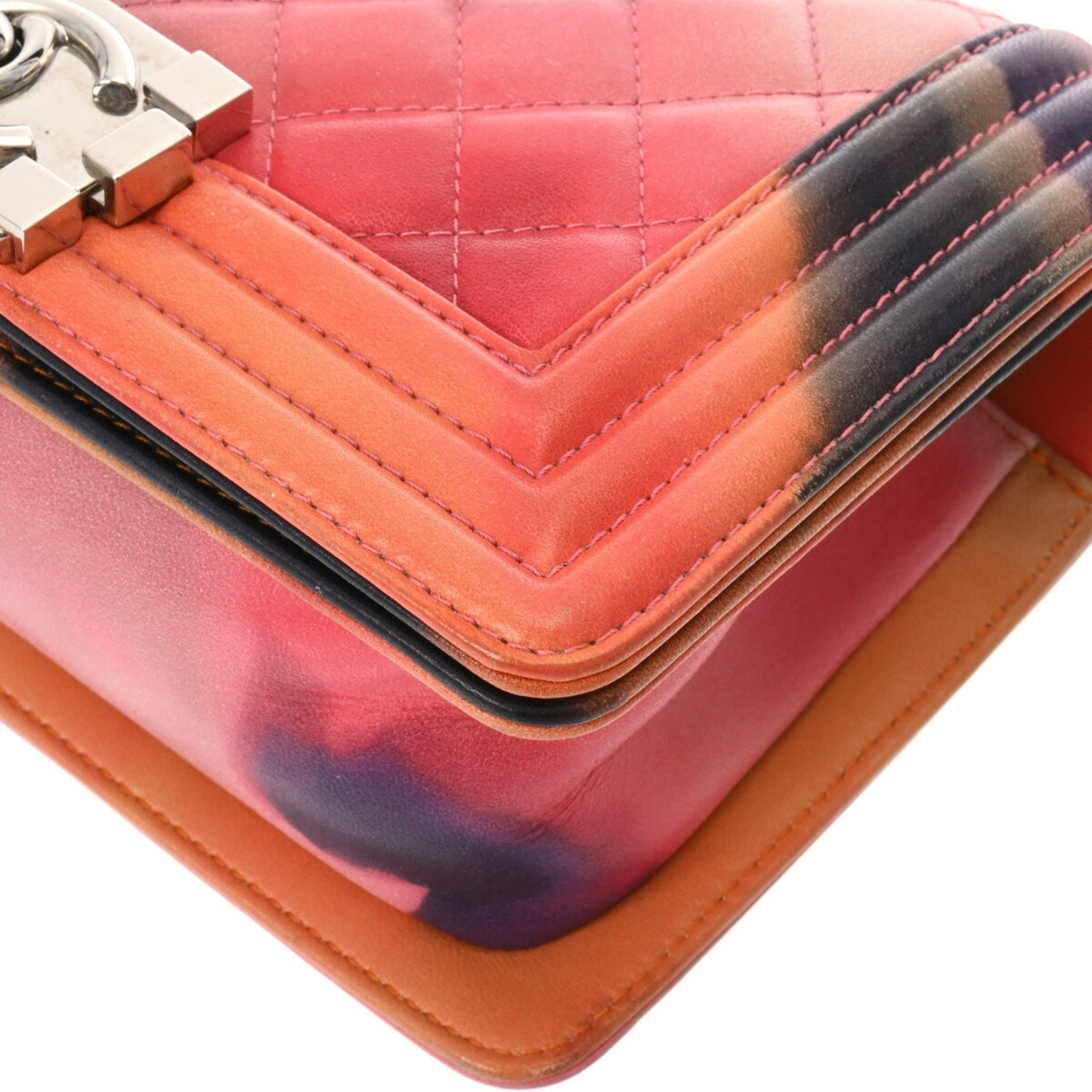 Chanel Sac Boy en cuir marble