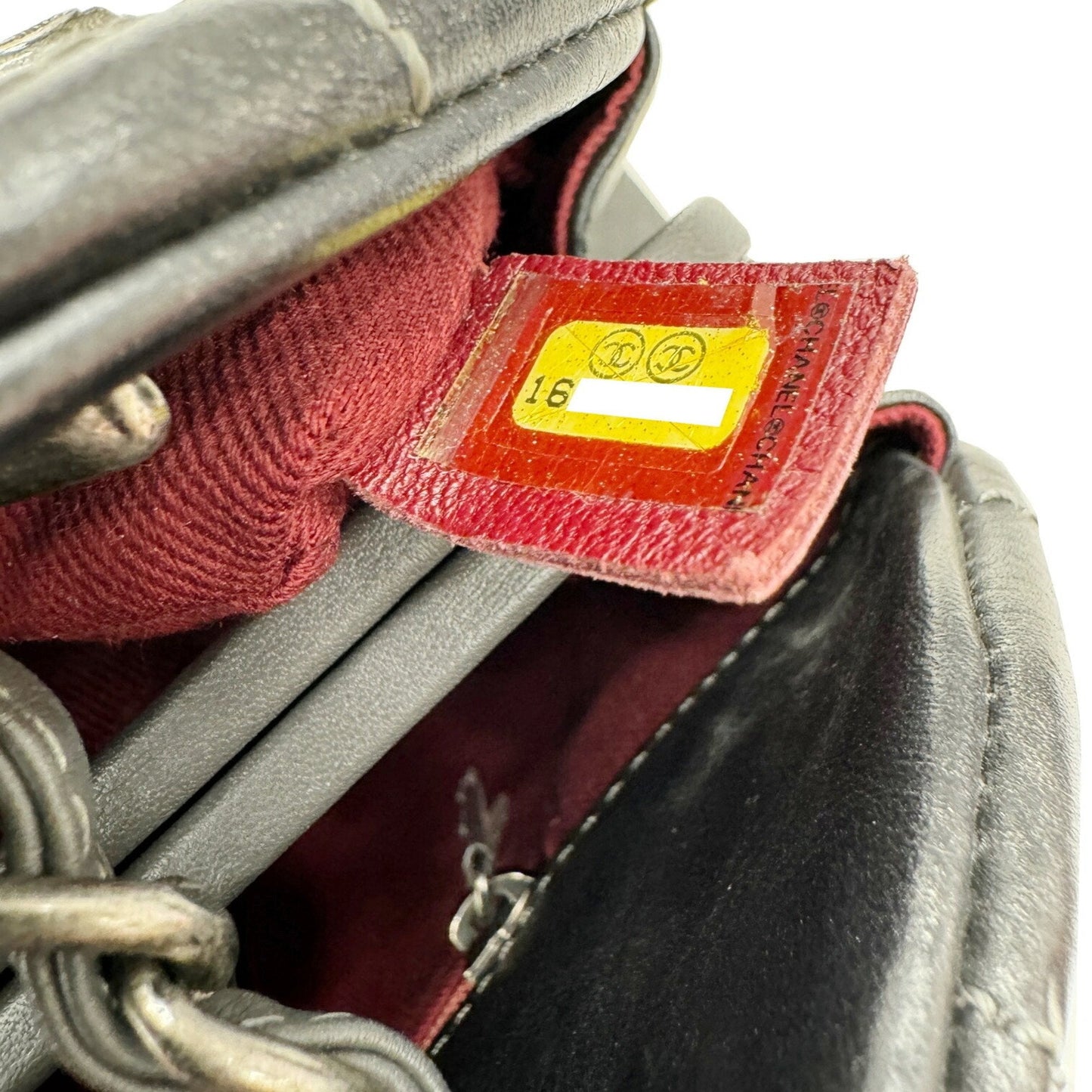Chanel Sac Mademoiselle en cuir gris