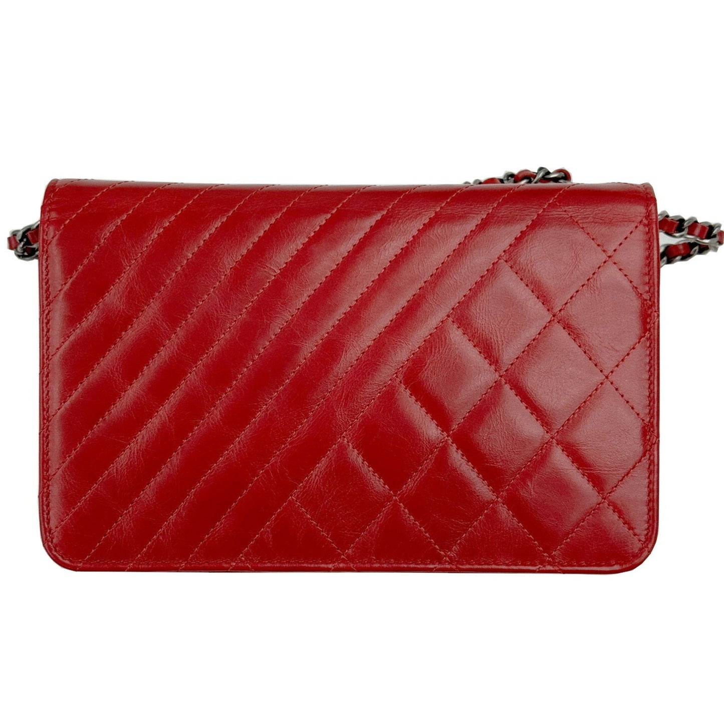Chanel Sac Boy en cuir rouge