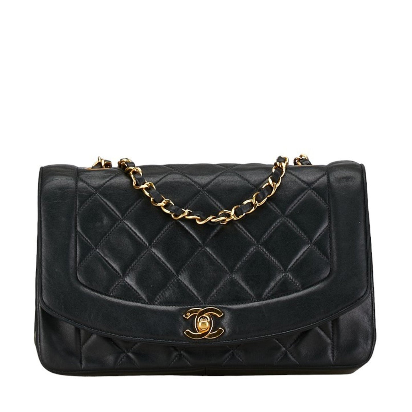 Chanel Sac Diana en cuir noir