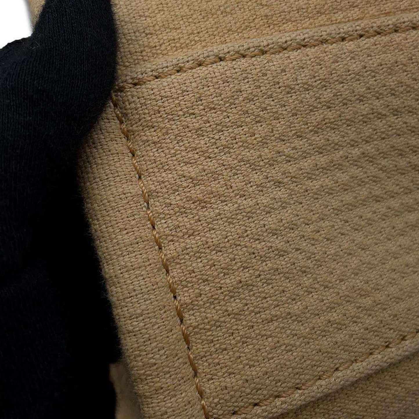 Chanel Sac Deauville en toile beige