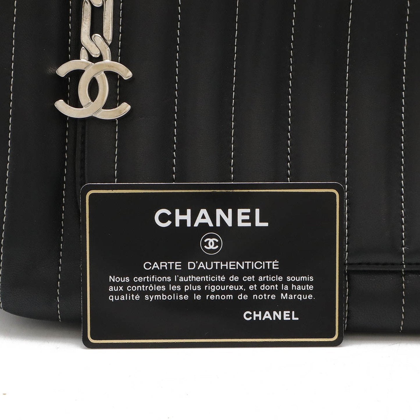 Chanel Sac Mademoiselle en cuir noir