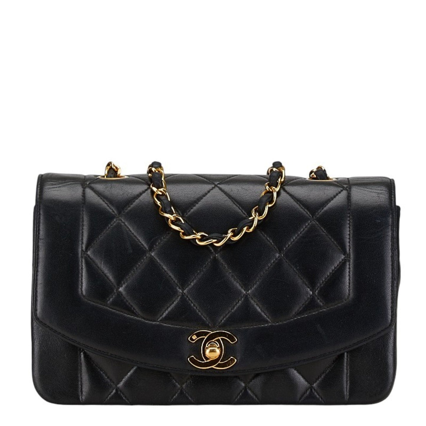 Chanel Sac Diana en cuir noir