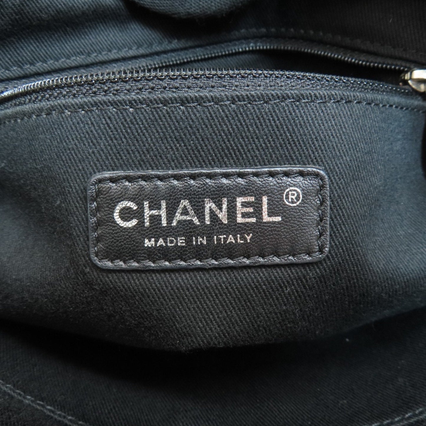 Chanel Sac Deauville en toile beige