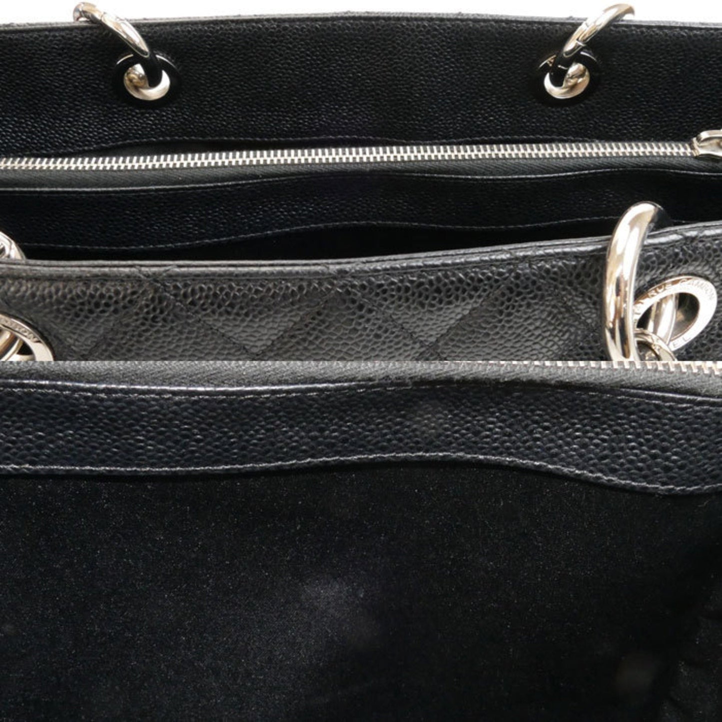 Chanel Sac GST en cuir caviar noir