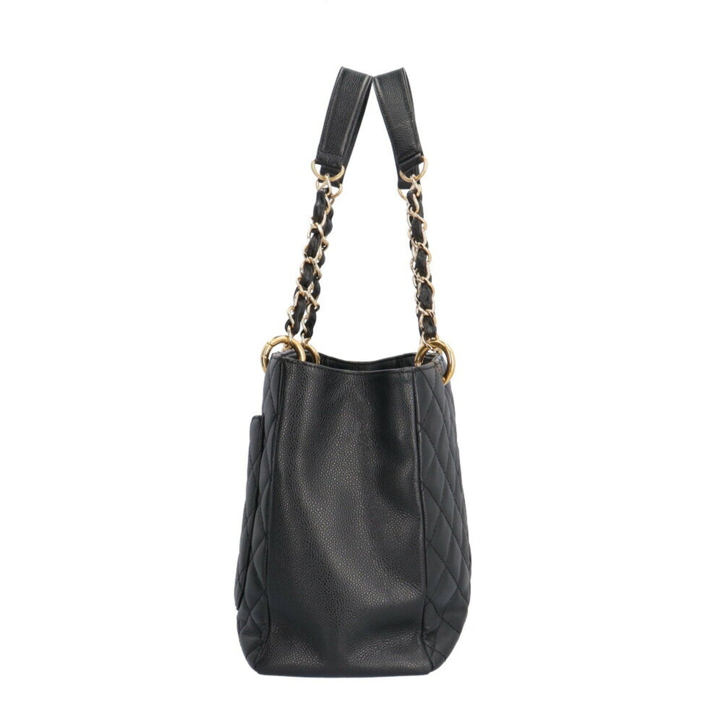 Chanel Sac GST en cuir caviar noir
