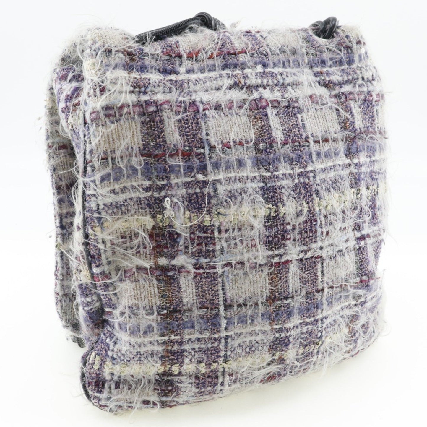 Chanel Sac Flap en tweed violet