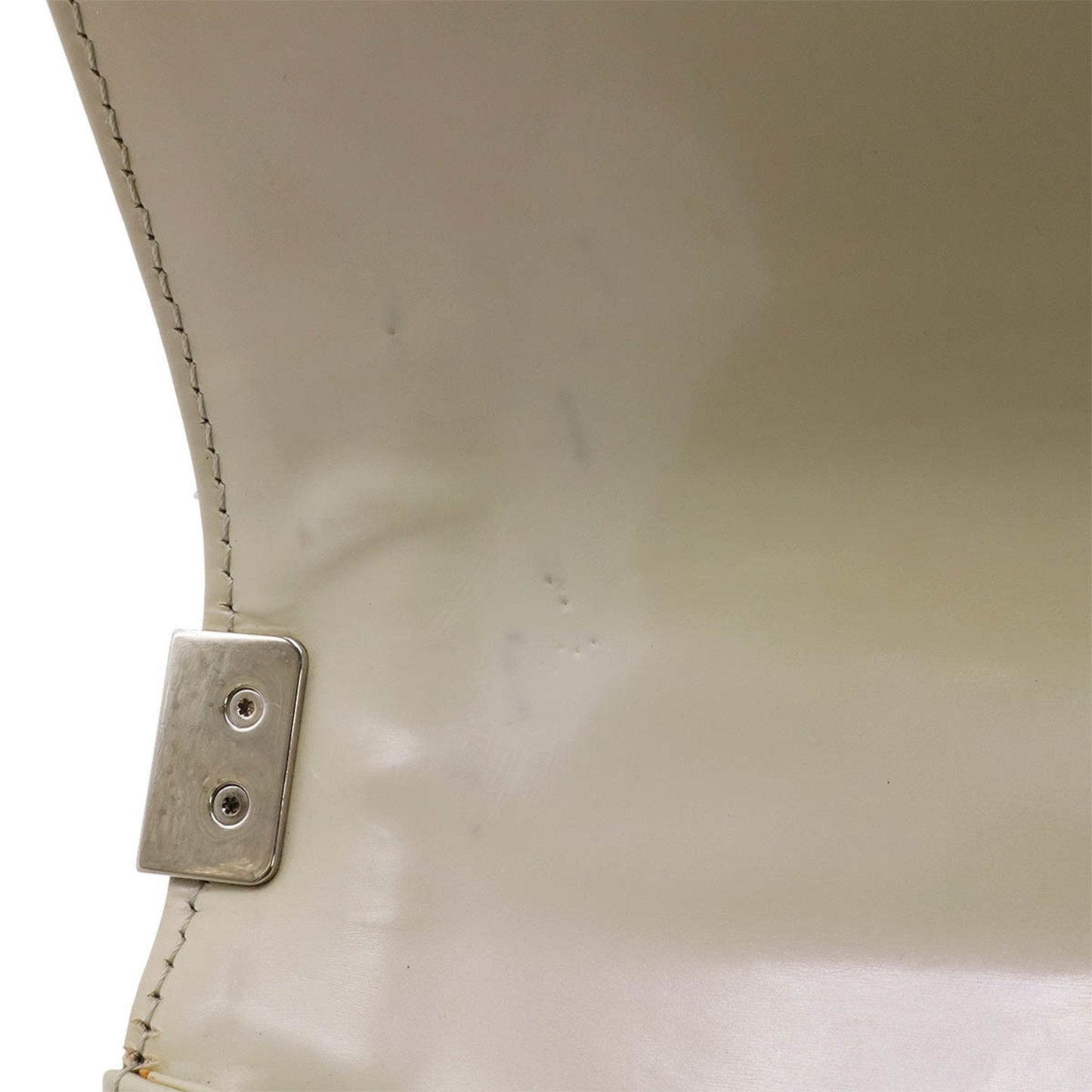 Chanel Sac Boy en cuir gris