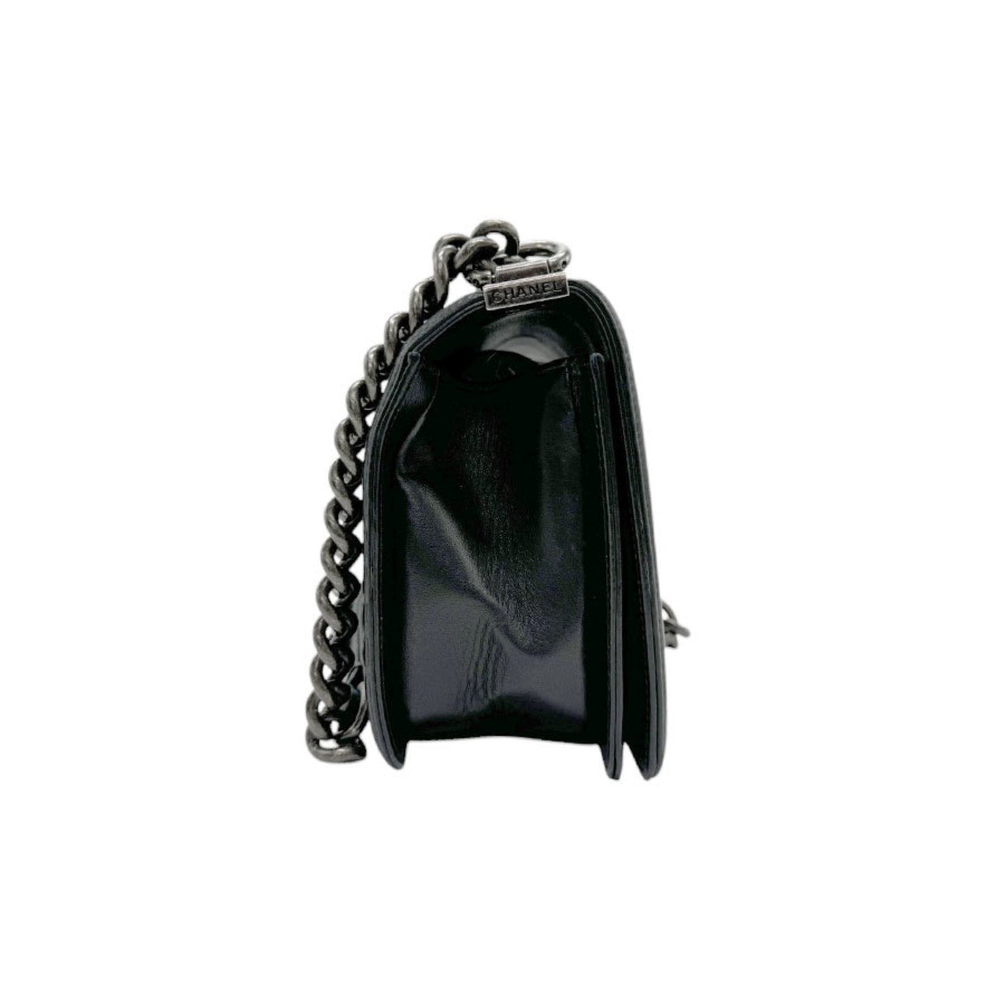 Chanel Sac Boy en cuir noir