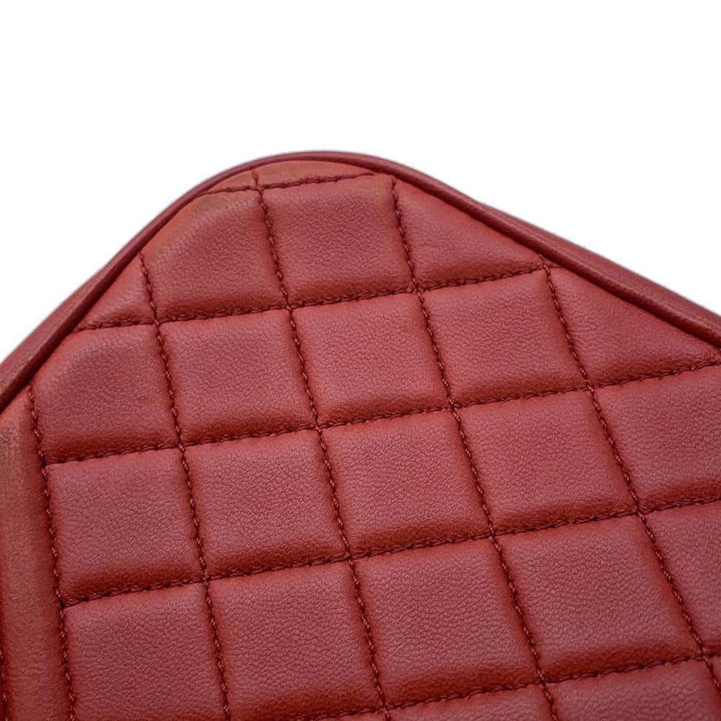 Chanel Sac Boy en cuir rouge