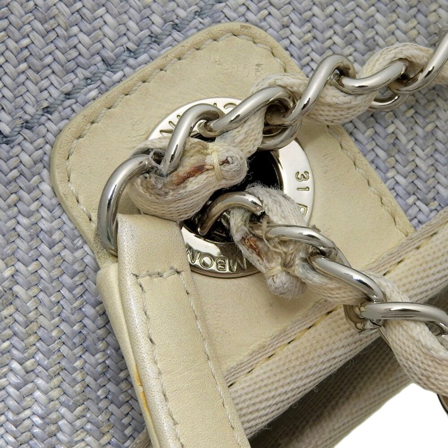 Chanel Sac Deauville en toile bleu