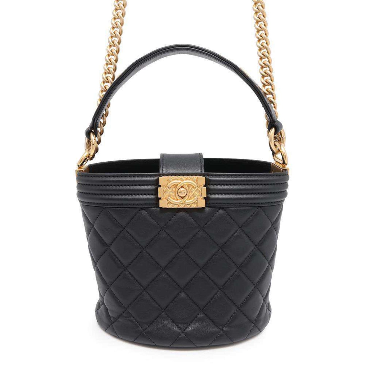 Chanel Sac Boy en cuir noir