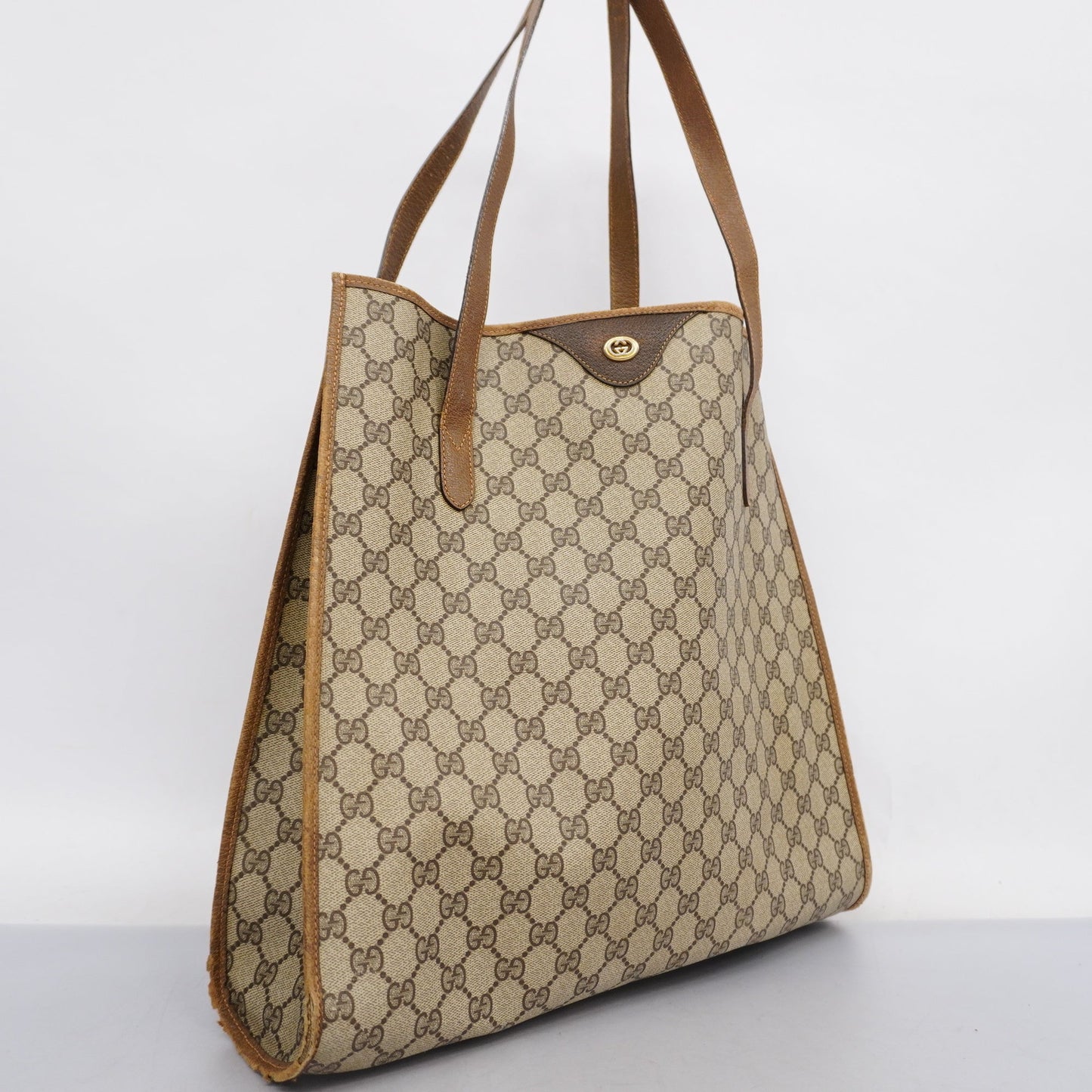 GUCCI GG Supreme 92 02 998 Women's Tote Bag Beige,Brown