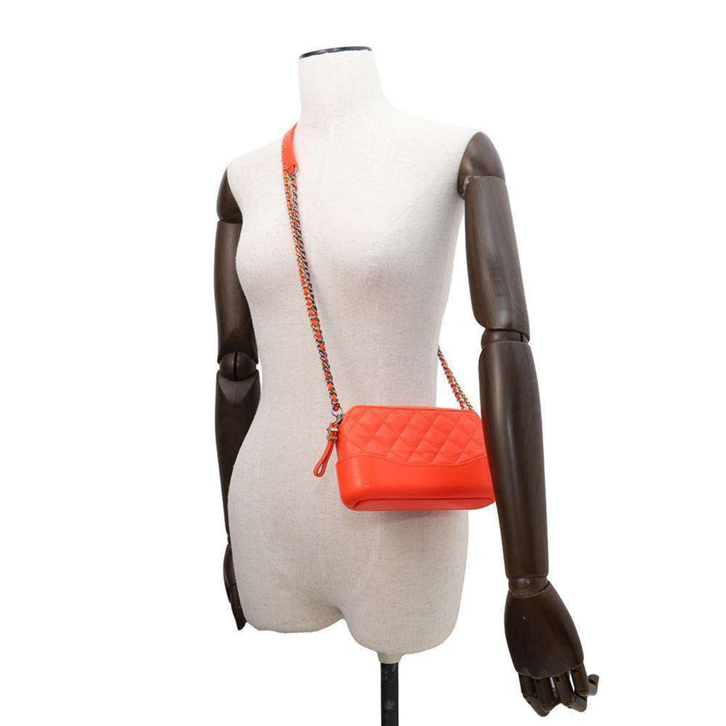 Chanel Sac Gabrielle en cuir orange