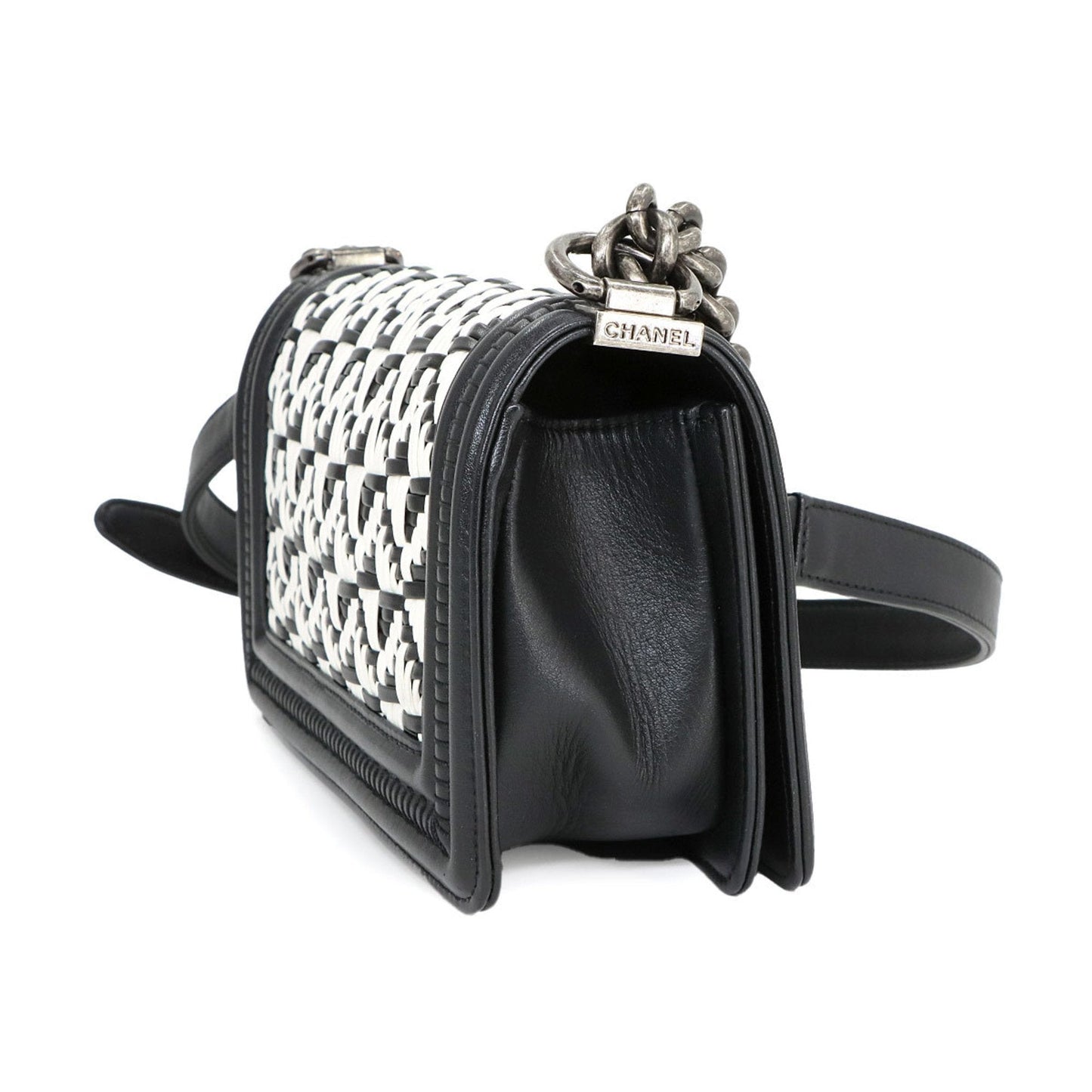 Chanel Sac Boy en cuir noir