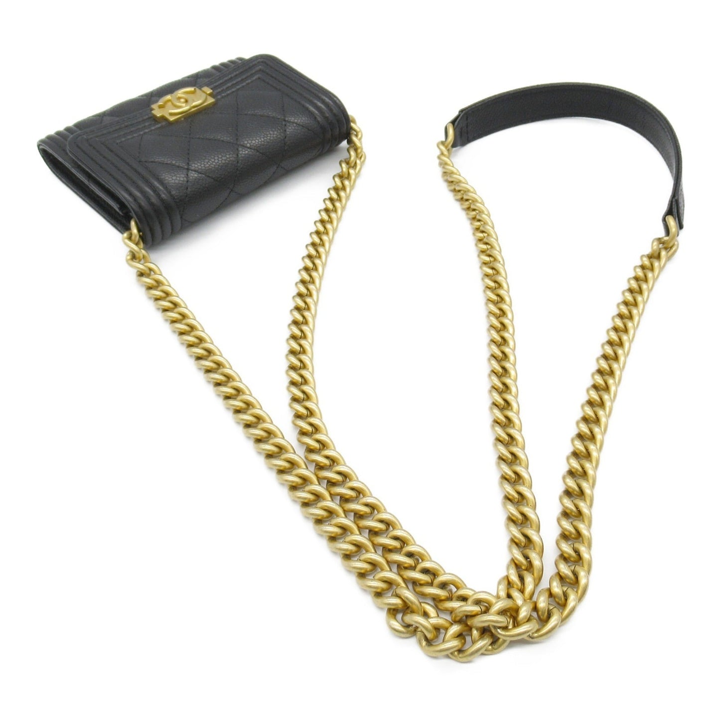 Chanel Sac Boy en cuir noir