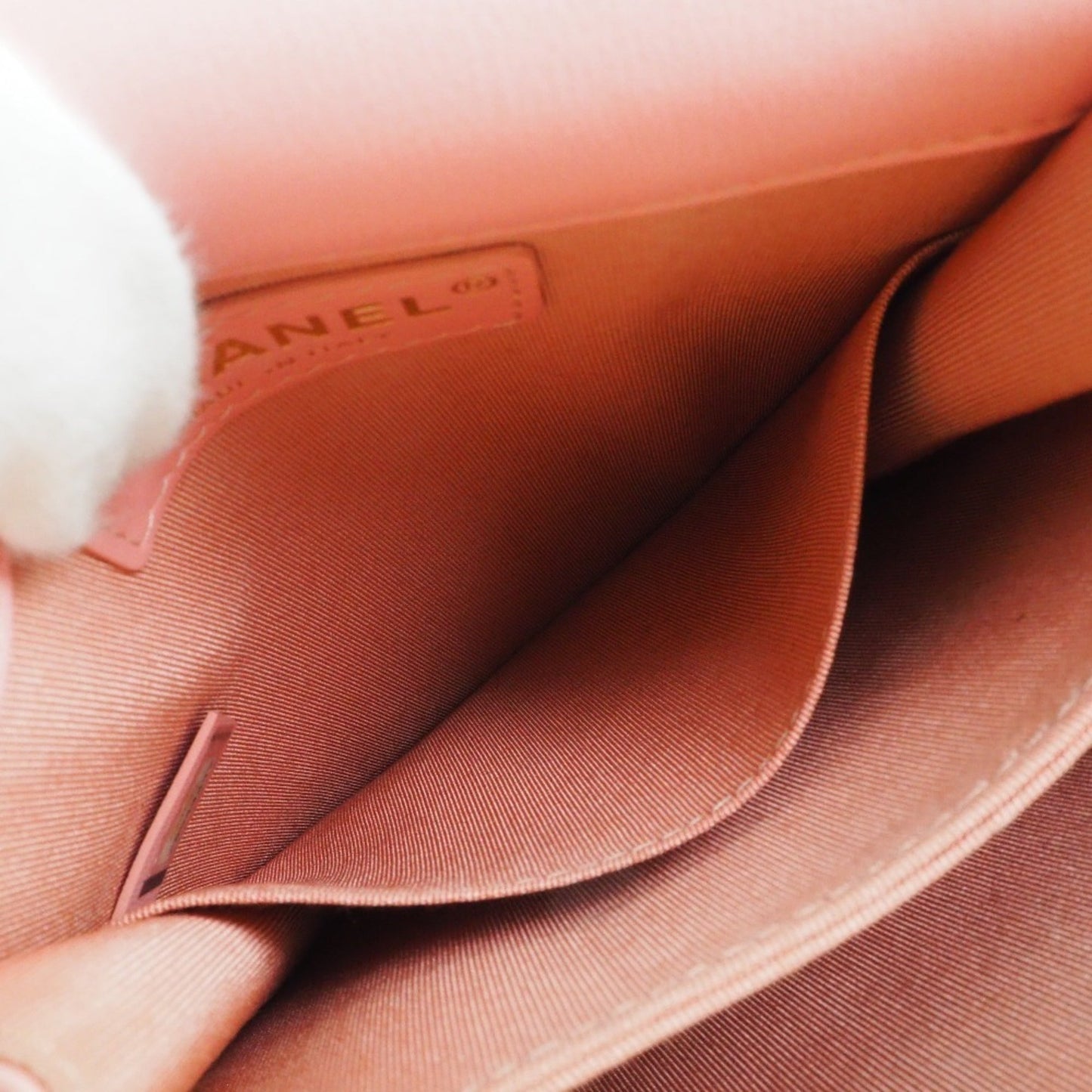 Chanel Sac Boy en tweed rose