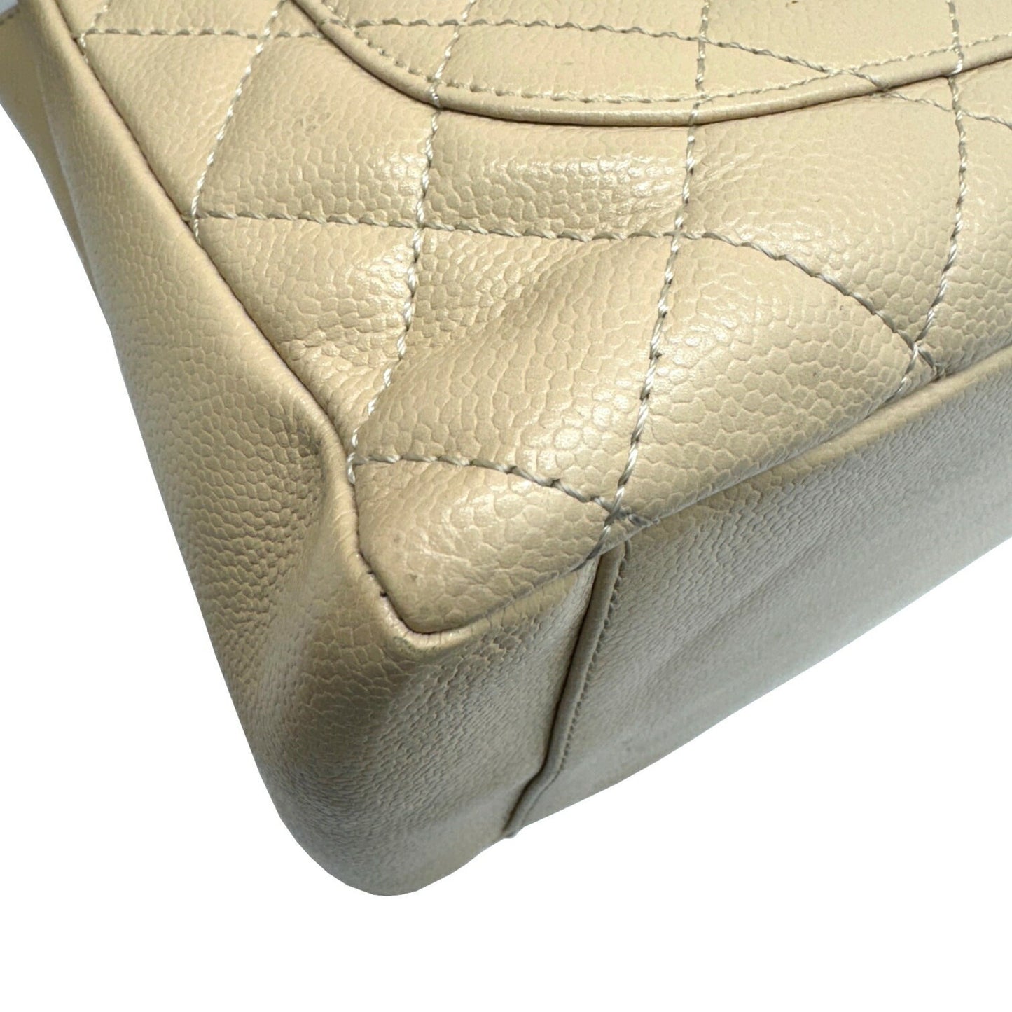 Chanel Sac GST en cuir caviar beige