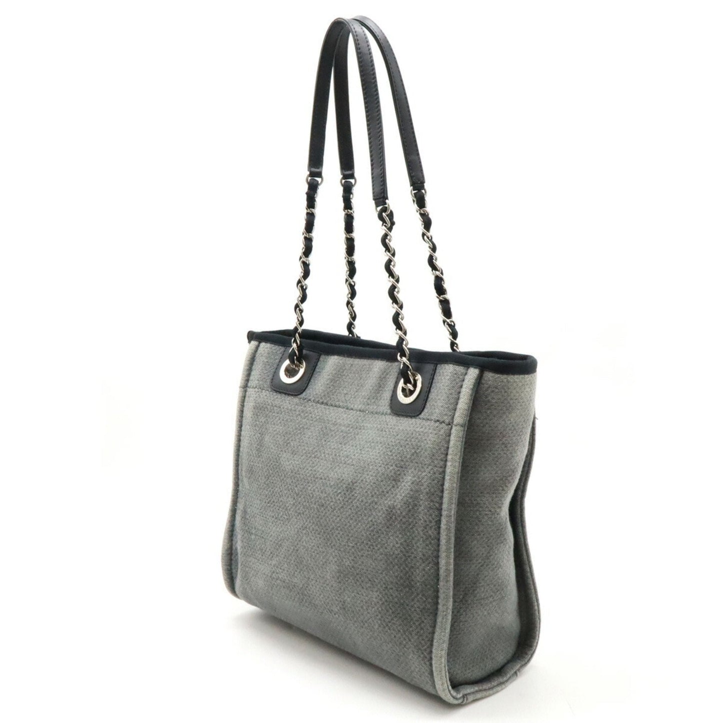 Chanel Sac Deauville en toile noir